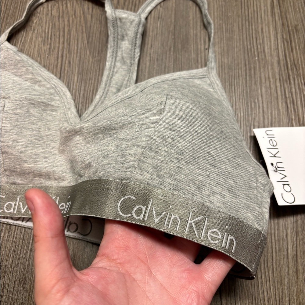 Calvin Klein Gray Racerback Bralette - Picture 8 of 10